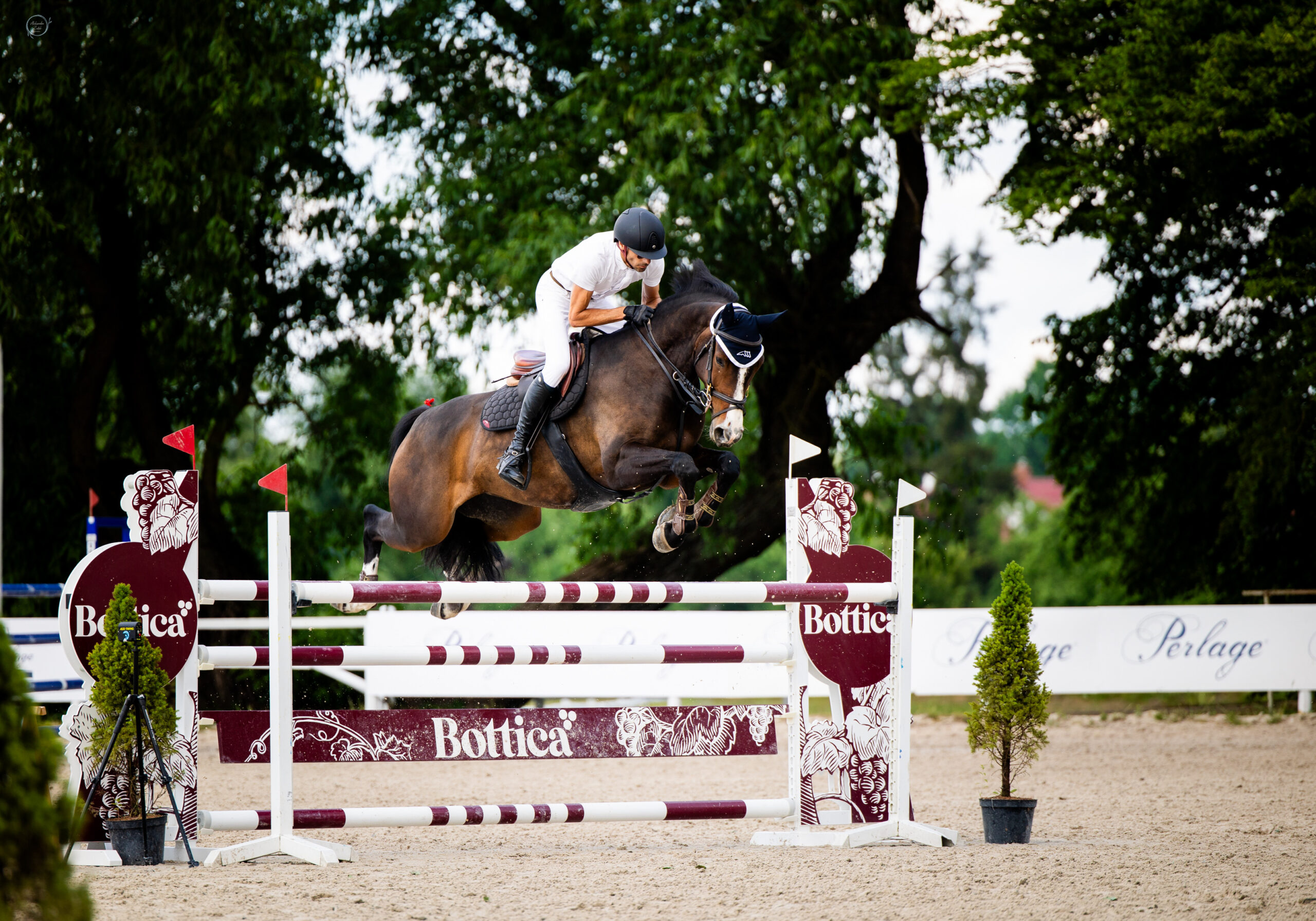 Damian podczas zawodów